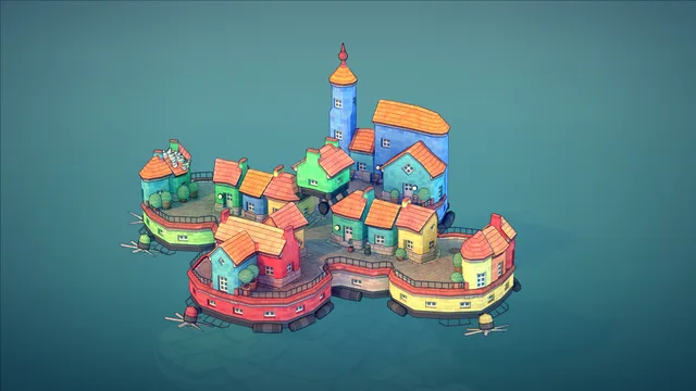 Townscaper · A closer look 3